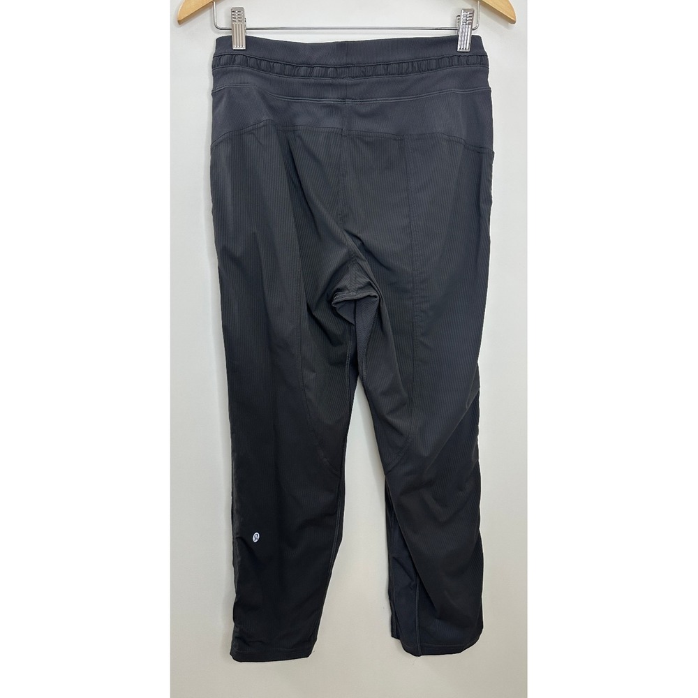 Lululemon Dance Studio Crop Pants 25" Size 6 Graphite Gray Stripe Lightweight - Picture 16 of 16